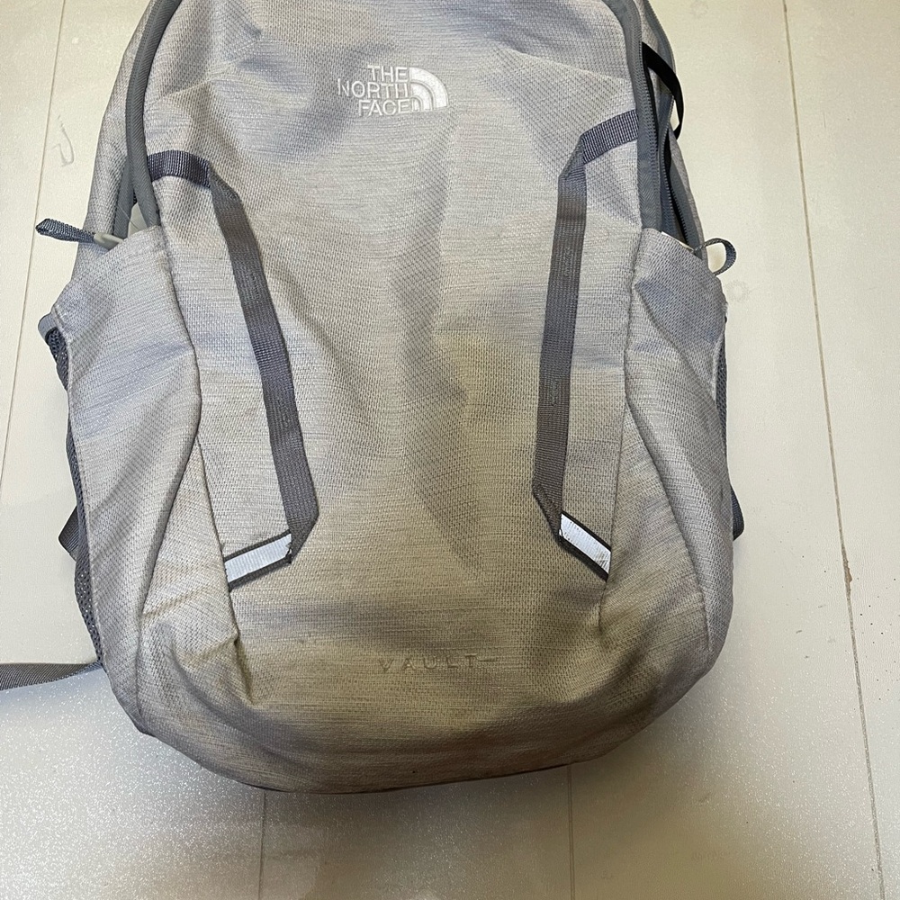 The North Face Light Gray Backpack